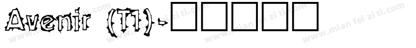 Avenir (T1)字体转换